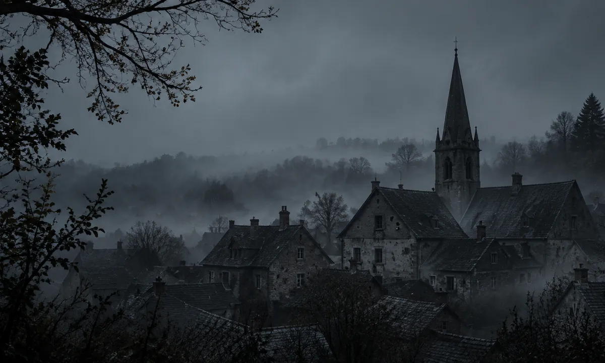Unexplained mysteries archive with a dark village