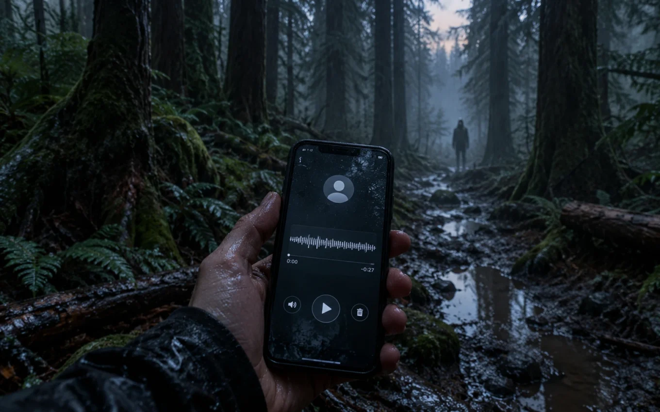 voicemail from myself lost in the woods