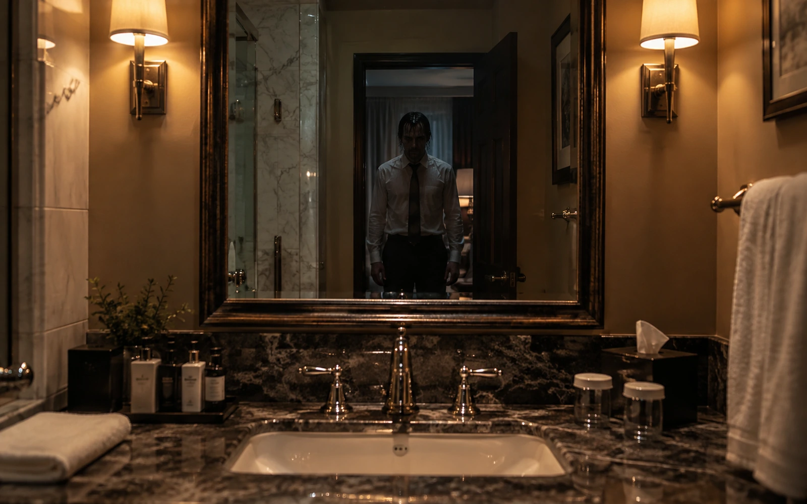 The Hotel Mirror Showed Someone Standing Behind Me